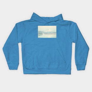 Painting of Mount Rainier Kids Hoodie